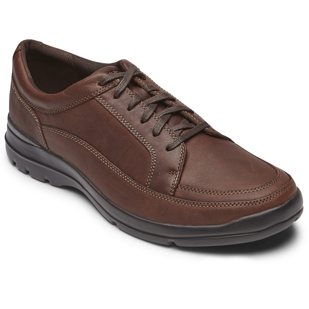 Tenis Rockport Homem Marrom - Junction Point Lace To Toe - 18452JVZI